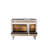 ILVE Nostalgie II Series 48 inch Dual Fuel Range with 8 Sealed Burners, Griddle (Glass Door)-98196441-98196439