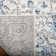 Christa Oriental Turquoise/Ivory Area Rug