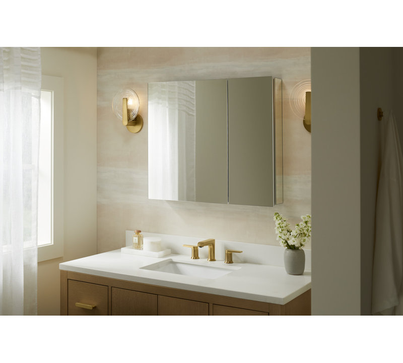 Hint One-Light Sconce, Brushed Brass