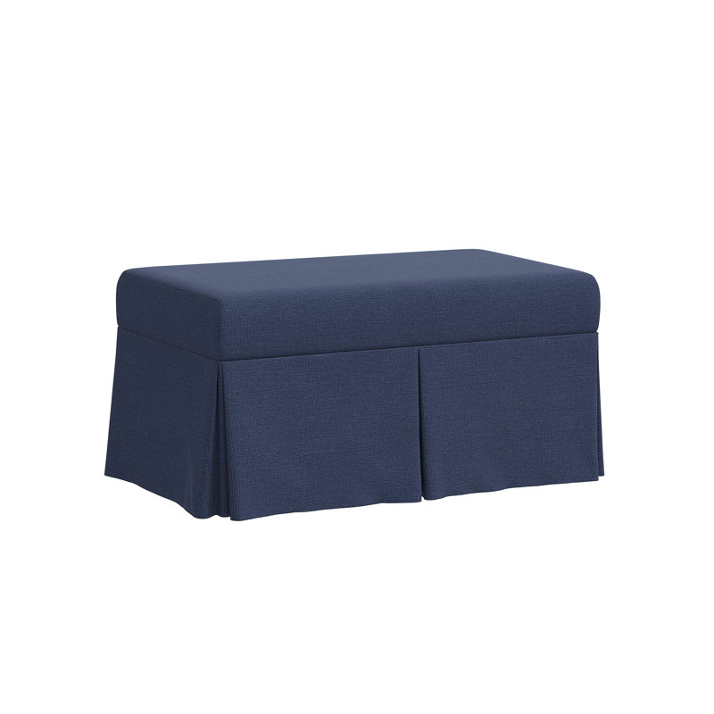 Banc de rangement rembourré rouge en tissu de couleur rouge modulaire fabriqué par Tissu et compagnie Norwalk