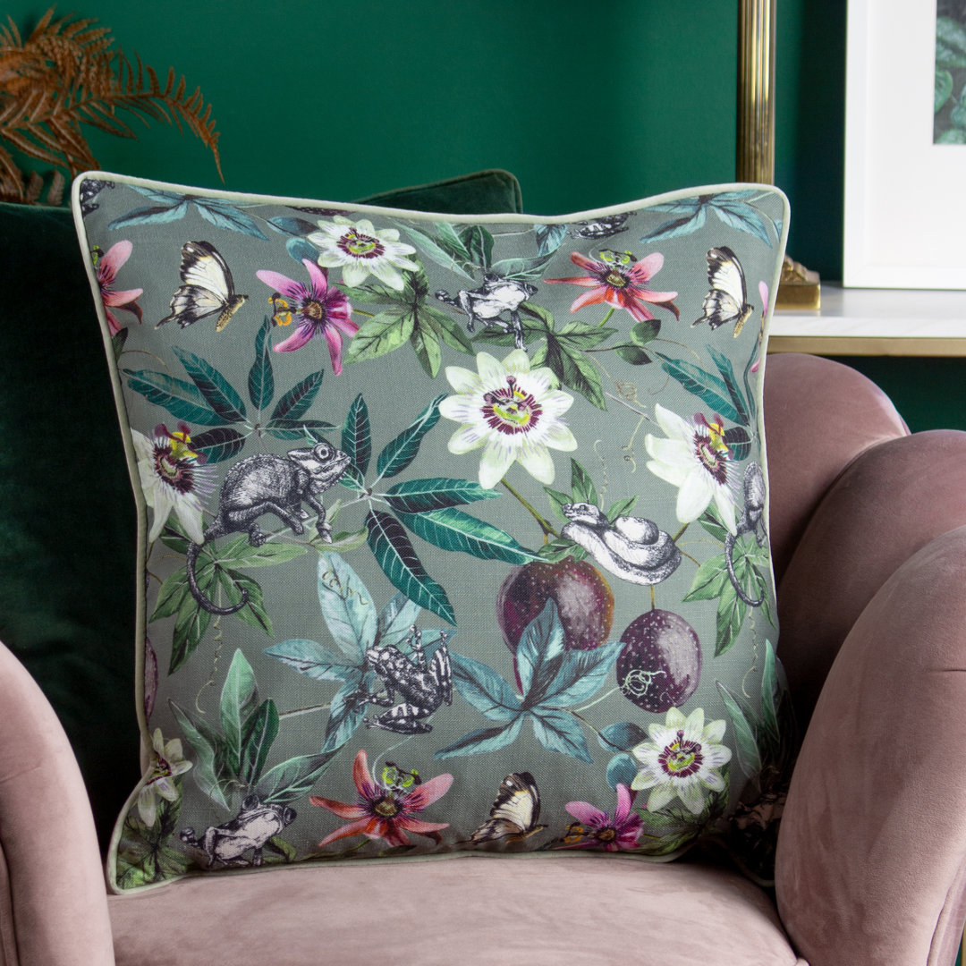 Floral Square Scatter Cushion with Filling