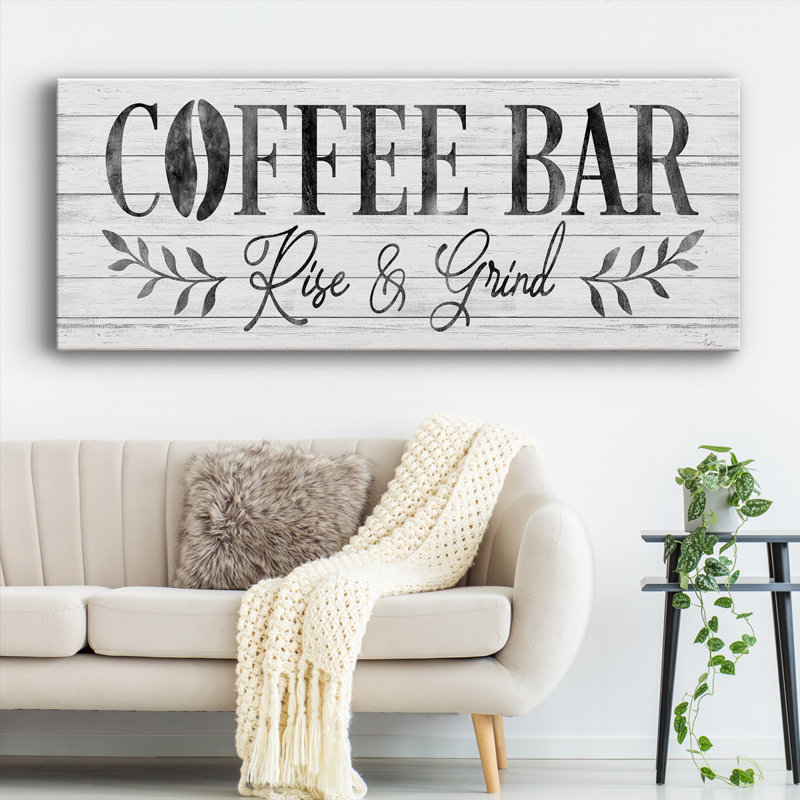 Bar à café, H 8 po x l 20 po x P 1,5 po