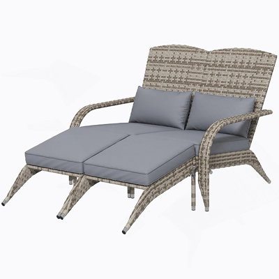 Outdoor Chaise Lounge With High-Back