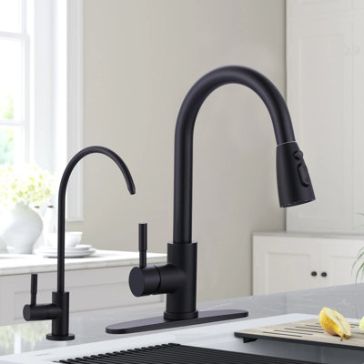 Robinet d'évier de cuisine en acier inoxydable, robinet de cuisine et robinet de filtre à eau