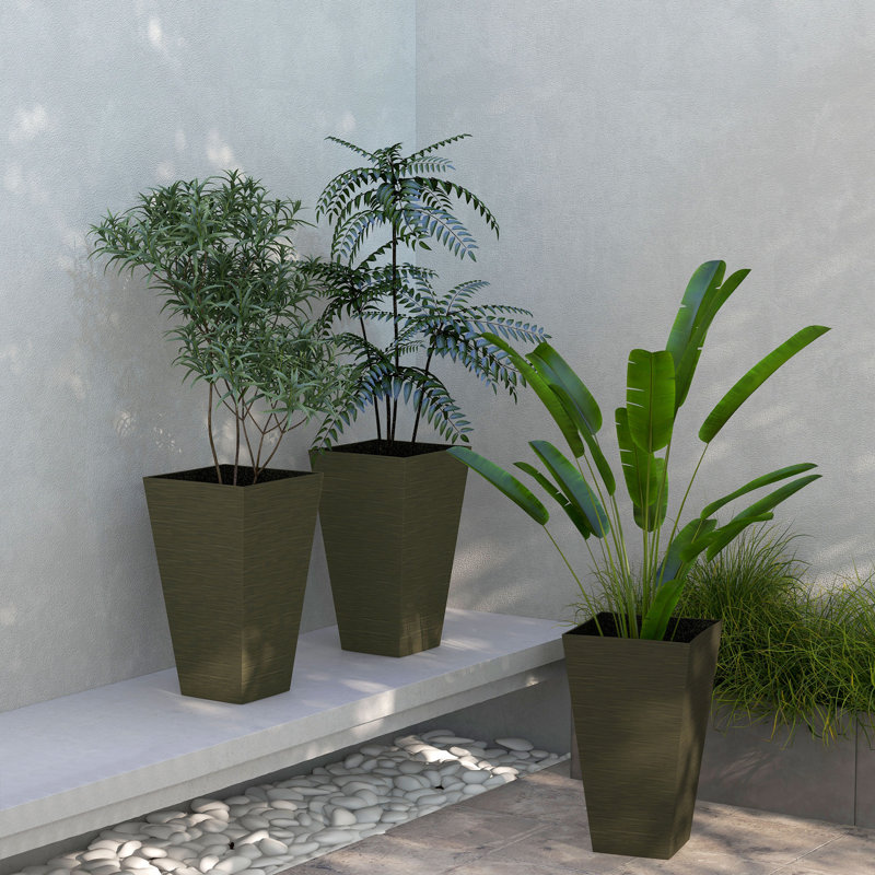 Pot à fleurs, Gris