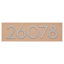 Plaque d’adresse murale sur 1 ligne flottante-41299850-41299898-41303794
