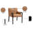 Aimee Vegan Leather Dining Arm Chair-1901019771-1901019749