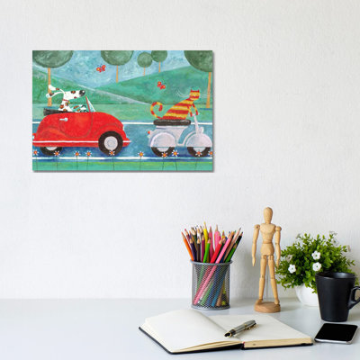 On The Road With Duke & Sweetpea 1 Piece Wrapped Canvas Wall Art
