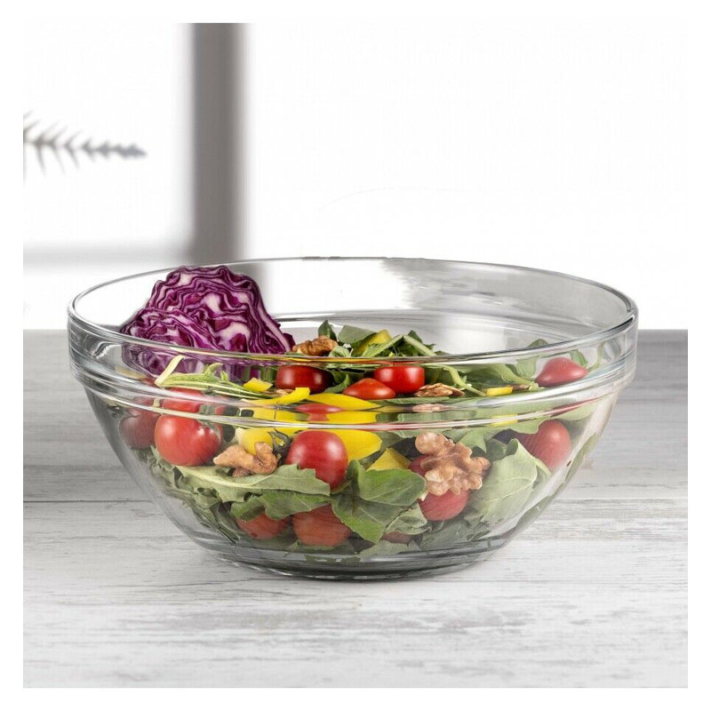2X 5.5L  Chef''s Glass Mixing Bowl
