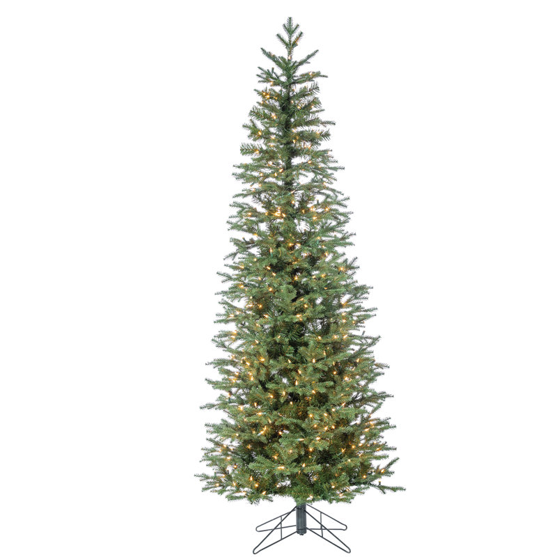 Lighted Artificial Pine Christmas Tree, 6.5'