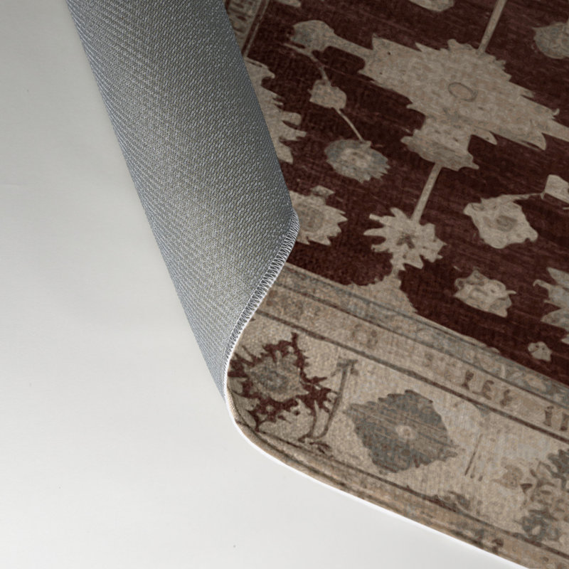 Tapis gris intérieur et extérieur surteint, Rectangle 5 pi x 7 pi