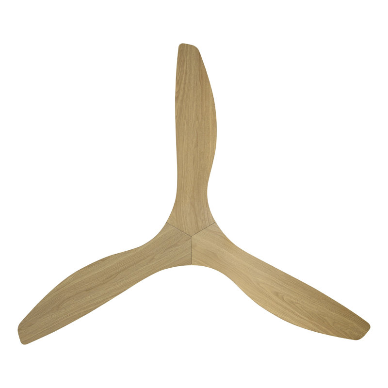 Takoya Ceiling Fan, White, Oak, 60"