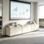 Armoire de rangement modulaire en métal avec tablettes réglables-905354785