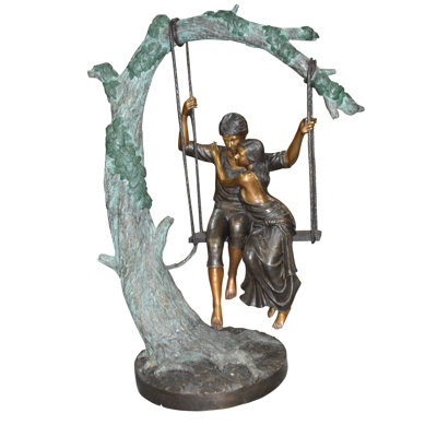 Jaydin Lovers on a Swing Statue