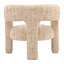 Chaise d'appoint rembourrée Bowie, gingembre