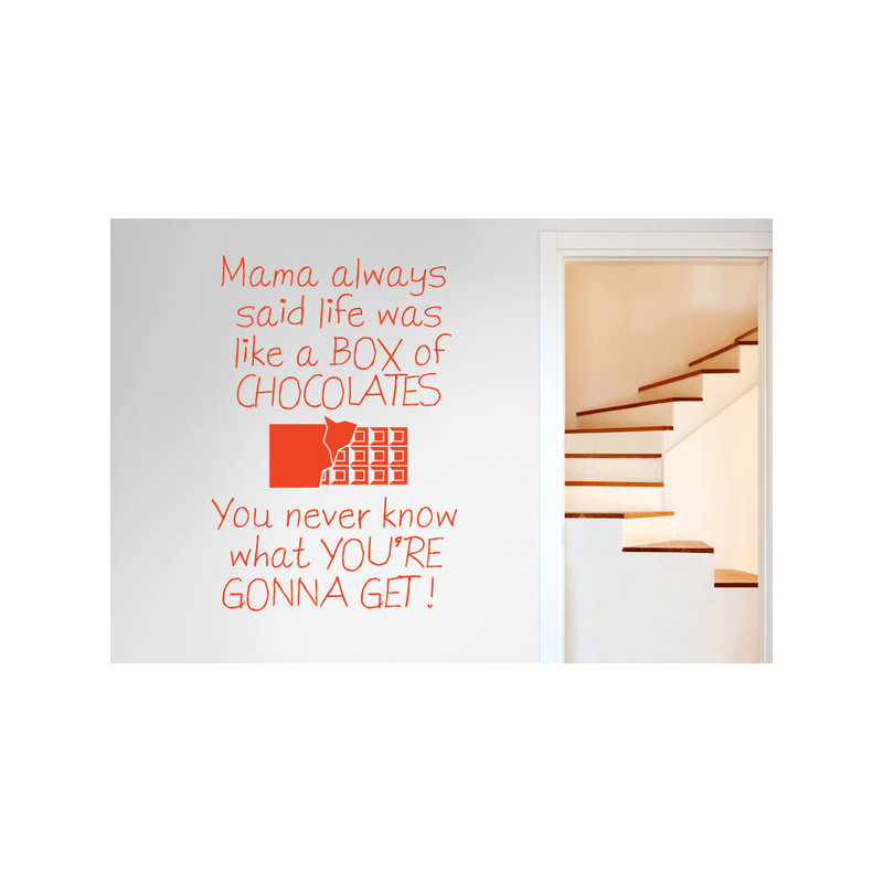 Non-Wall Damaging Wall Decal, Orange