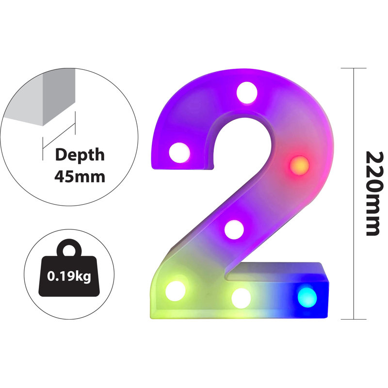 Caudie 22cm LED Sign