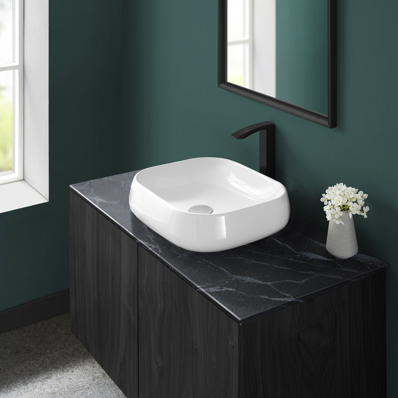 Lavabo vasque carré en céramique Château 18