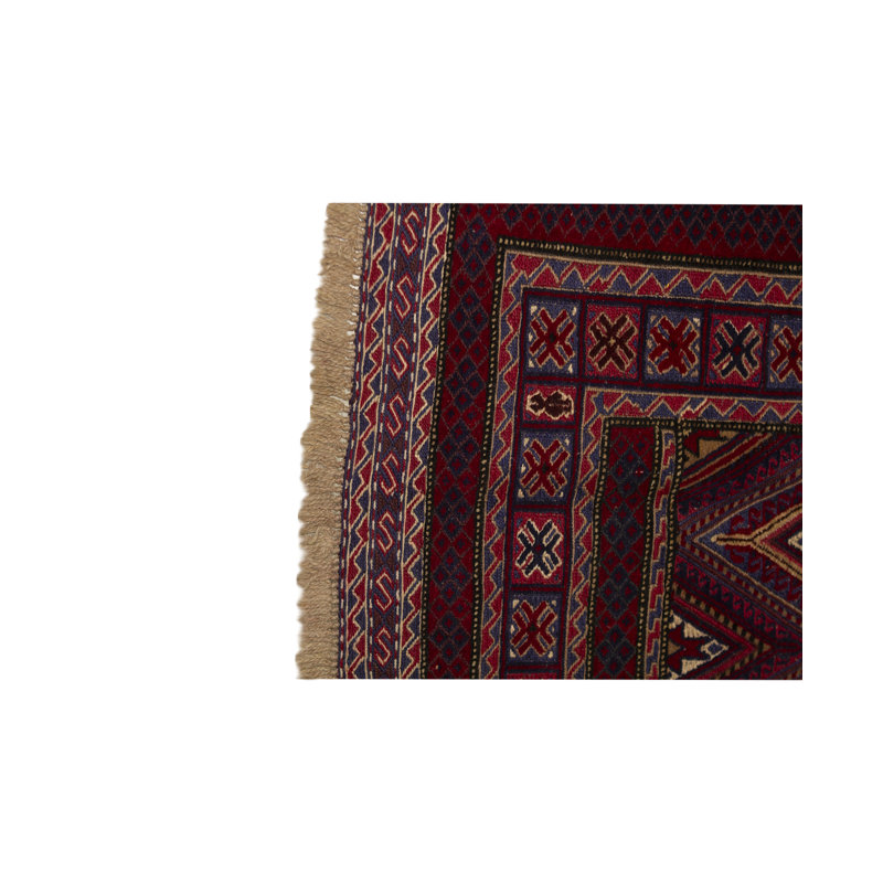 Tapis rouge noué à la main de haute qualité