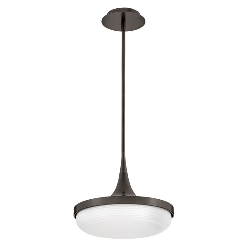 1 - Ligh Bowl LED Pendant, Black Oxide
