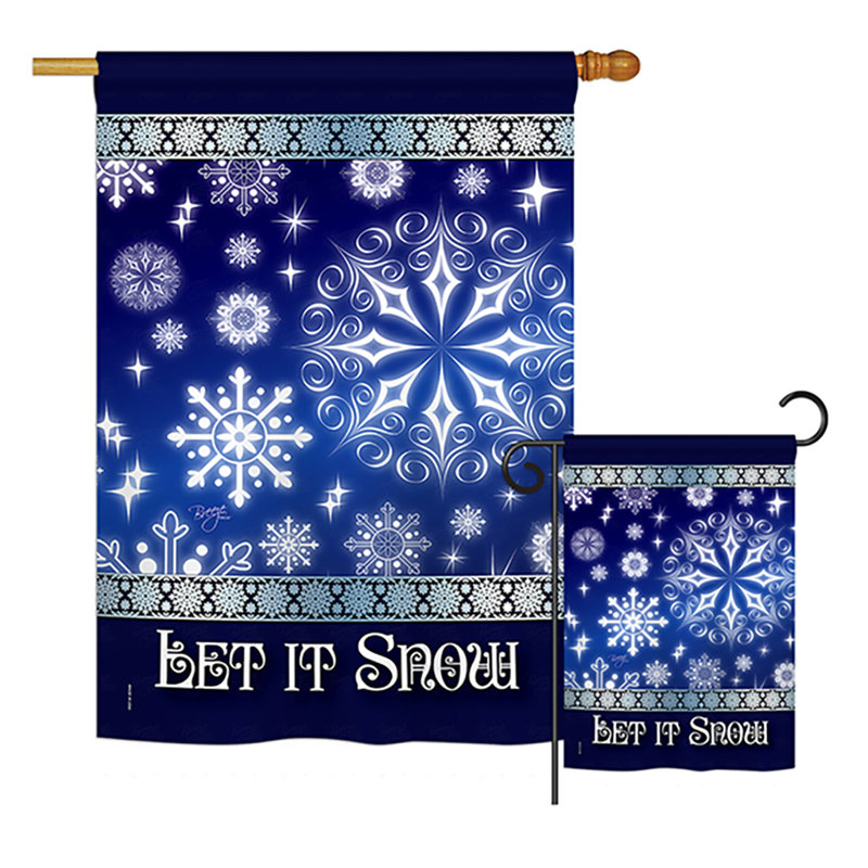 Double Sided Polyester Christmas Flag Set