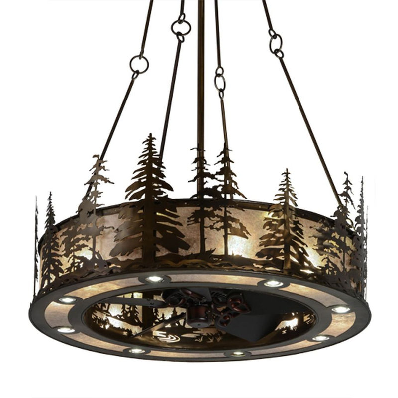 Tall Pines Downrod Ceiling Fan