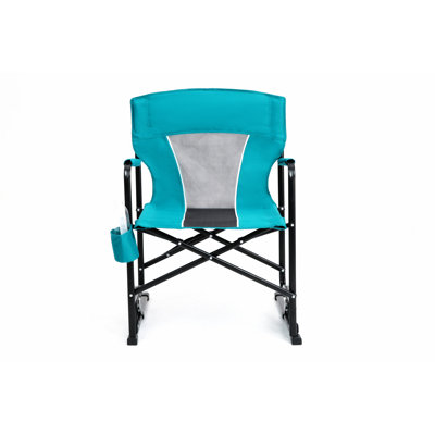 Chaise berçante pliante portative pour l'extérieur