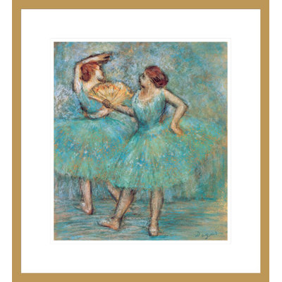 «Two Dancers» par Edgar Degas, impression giclée sur cadre