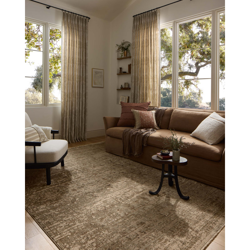 Tapis sauge / sable Loloi Haywood, Rectangle 2 pi 3 po x 3 pi 11 po
