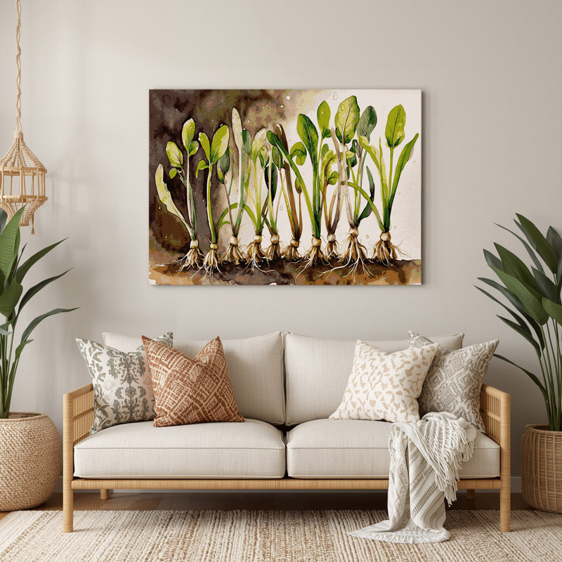 Art mural en métal beige, légumes et radis, H 12 po x l 18 po