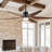 66'' Faux Wood Smart Ceiling Fan with LED Lights