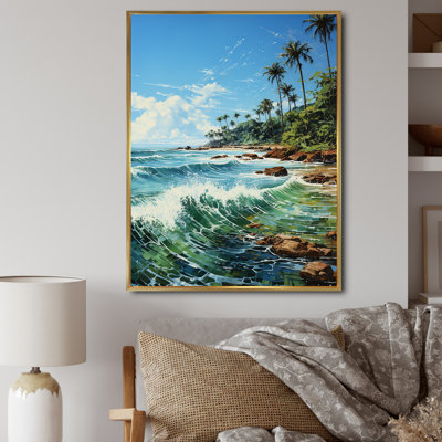 Beniah Palm Trees Palms V, reproduction d'art sur toile