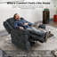 Fauteuil inclinable standard standard en microfibre respirante 38,6 po Sidh-99324967