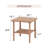Concettino Rattan and Manufactured Wood Square Side Table with Lower Shelf