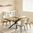 55.11"-70.86"Retro Rectangular Stretch Dining Table-985527820