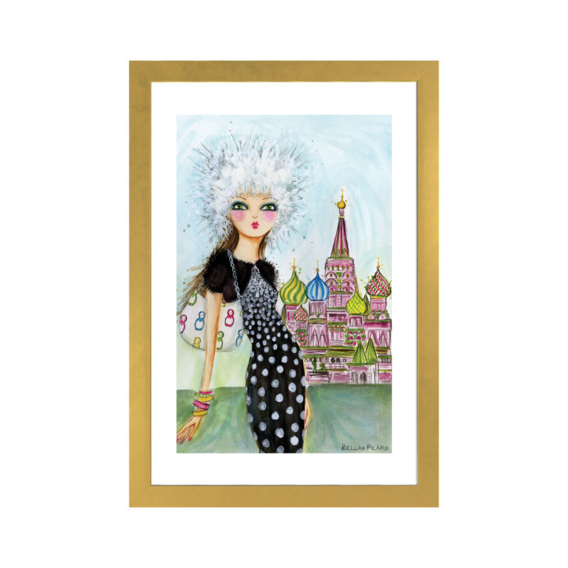 Entertainment, 24" H x 16" W x 1" D, Gold Framed Paper