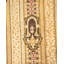 Tapis jaune / brun / beige en laine noué à la main de conception unique 4 pi 8 po x 7 pi 2 po New Age