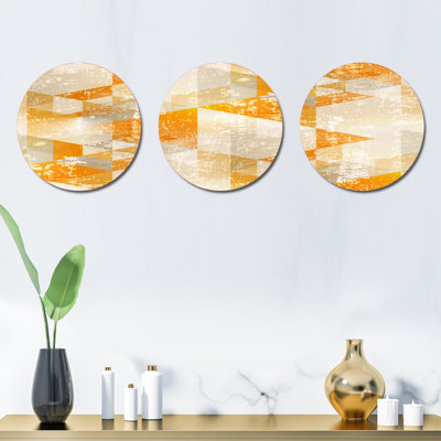 Modern Abstract Wall Decor on Metal