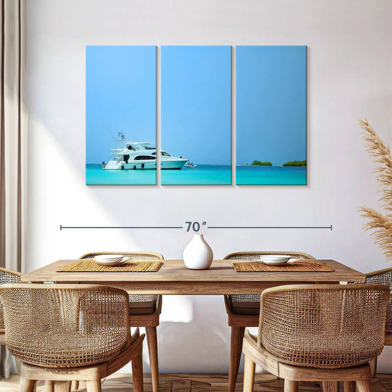 Mehar Los Juanes Morrocoy Yacht, 36" H x 57" W