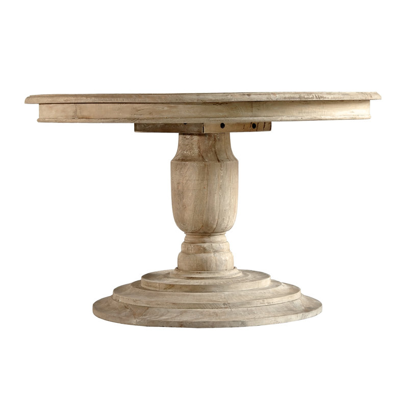 Attah Mahogany Round Solid Wood Dining Table, 30" H x 60" L x 60" W, null, null