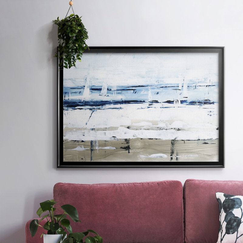 Sea Gaze II - reproduction de photo sur toile, H 18 po x l 26 po x P 1,5 po, Noir