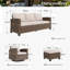 5 - Person Outdoor Wicker Patio Conversation Set with Swivel Chairs-1368113870-1368113859