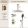 Système de douche thermostatique double à 3 fonctions avec 3 jets d'eau Rainfall Symphony