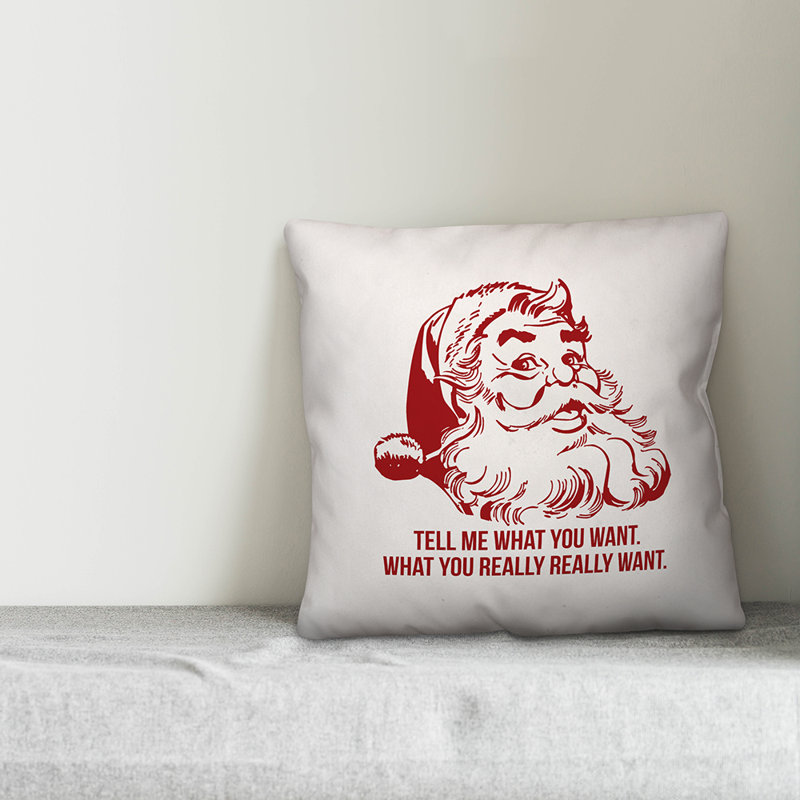  Housse de coussin Tell Me What You Want, 20 po x 20 po