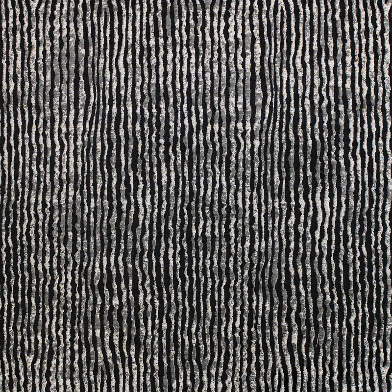 Textured Faux Silk | Elizabeth Fabric_ELIZABETH, Black