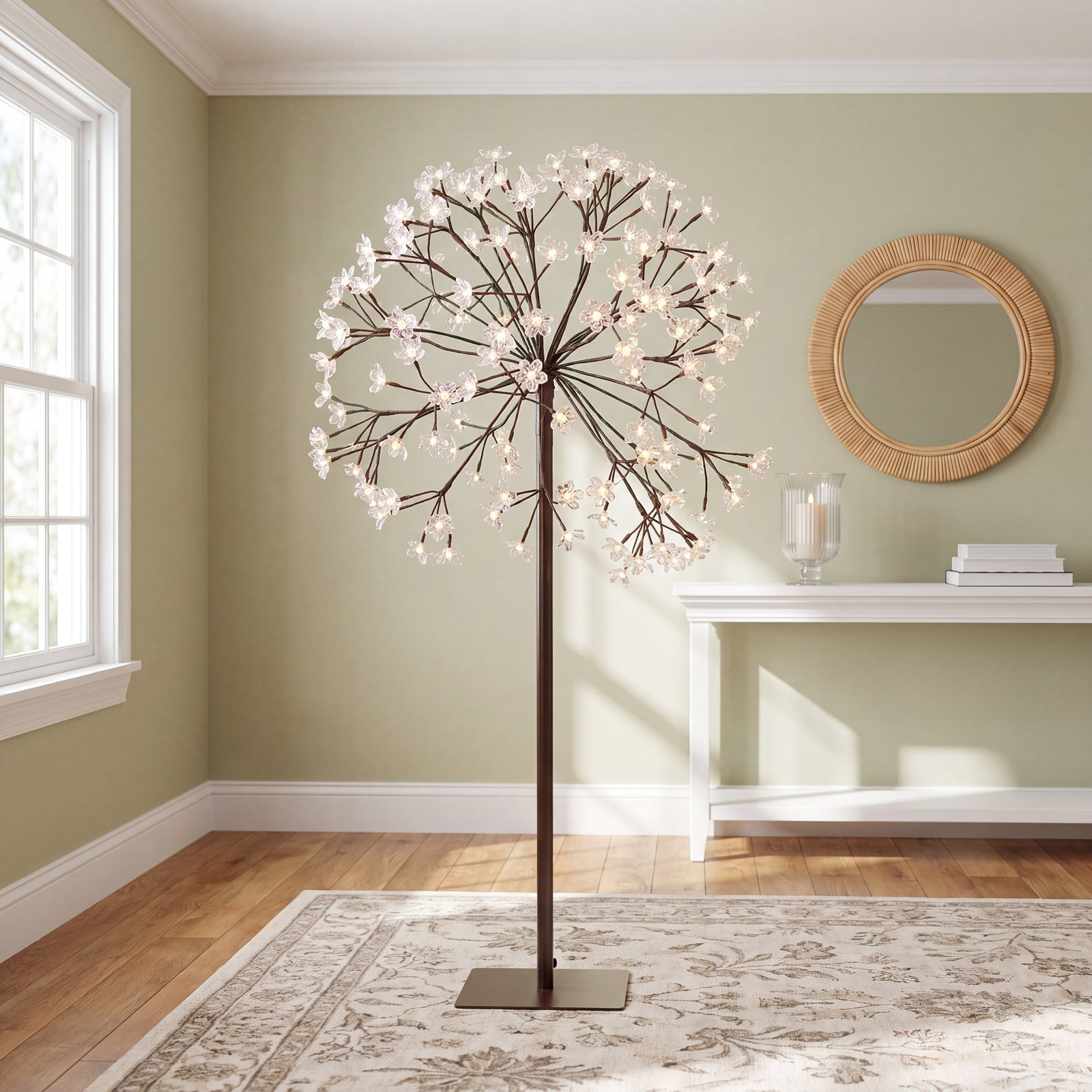 Daffodil Burst LED Lighted Tree, 43.3" H x 1" W x 1" D