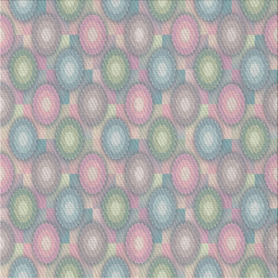 Rose à pois Tapis décoratif