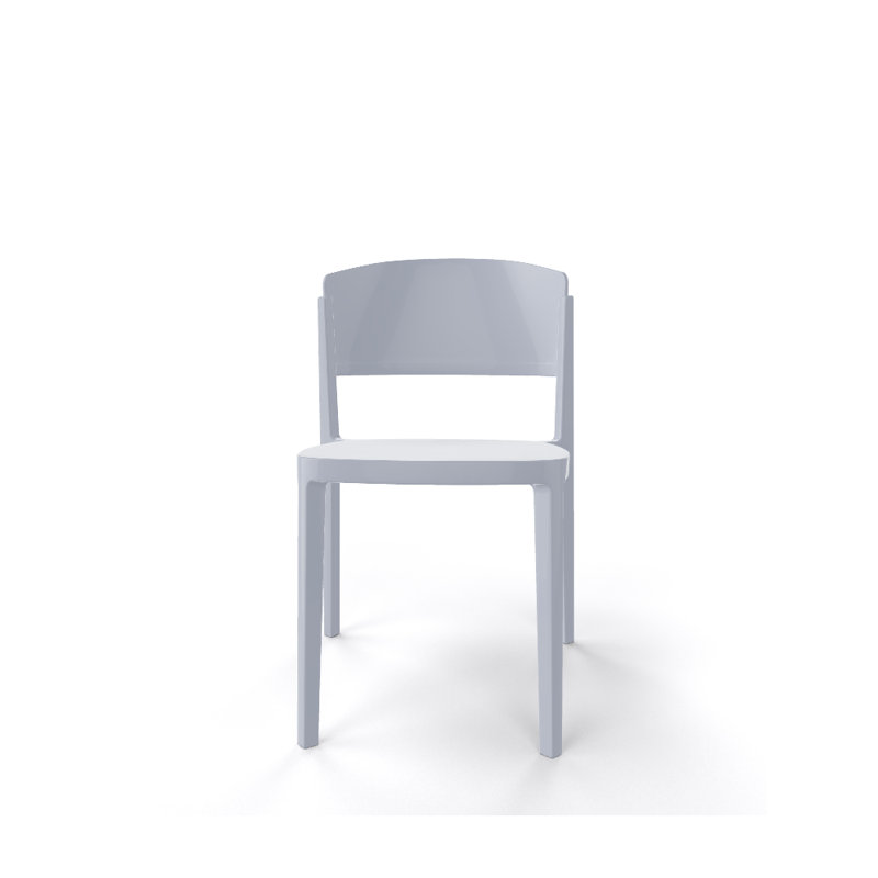 Chaise d'appoint empilable Sevan, Gris perle