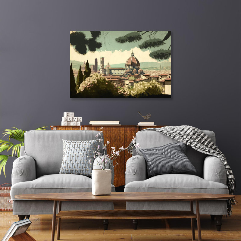 " Florence Romanticism Style 5 ", 24'' H x 36'' W x 1,25'' D