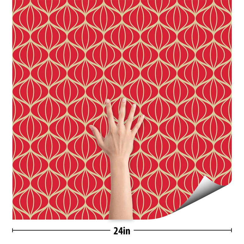 Inma Peel & Stick Geometric Tile, 48" L x 24" W